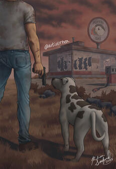 The Creosote Spider by Ross McCoubrey Front Cover - Commission